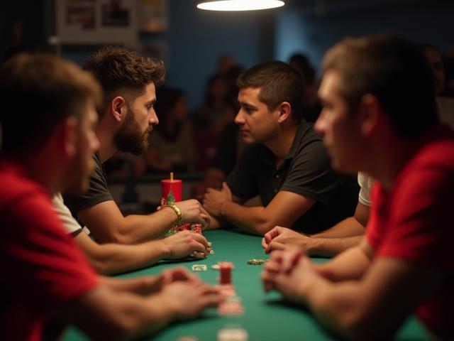 Jugadores concentrados en torneo de juegos de mesa 2019